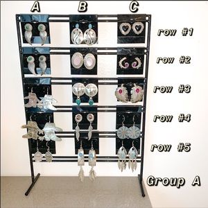 100% Sterling Silver Earrings Genuine Gemstones